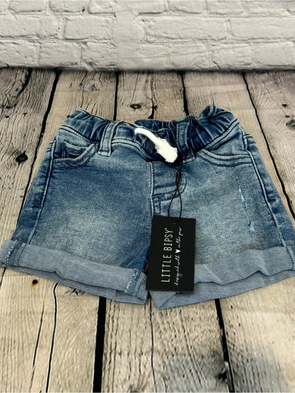 Little Bipsy Denim Baby Shorts